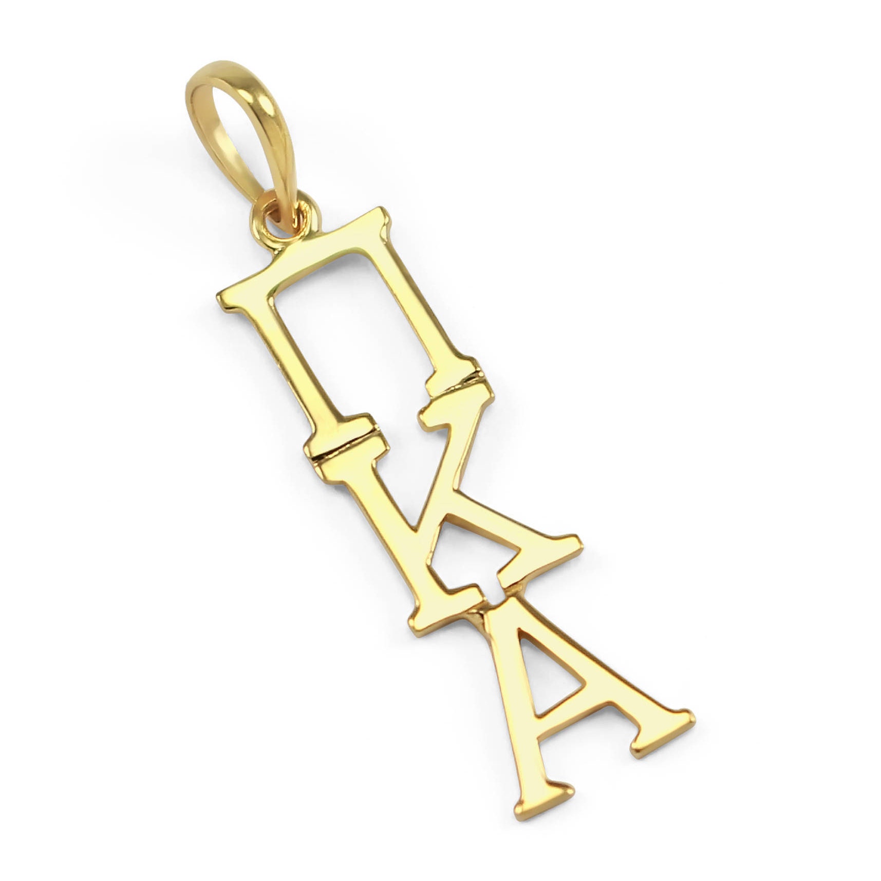 Pi Kappa Alpha 14k Solid Gold Pendant ΠΚΑ Fraternity 50