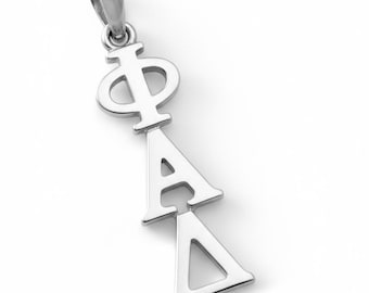 Phi Alpha Delta Sterling Silver Lavaliere Pendant // Fraternity Jewelry // Fraternity Gifts // Fraternity necklace // Big and Little gifts