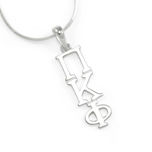 Pi Kappa Phi Classic Sterling Silver lavaliere // ΠΚΦ Fraternity // Fraternity Gifts // Gifts for Him // Greek Life Gifts // Greek Letters