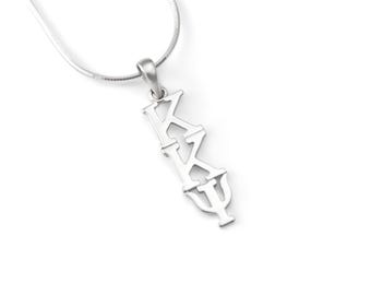 Kappa Kappa Psi Sterling Silver Lavaliere Pendant // Fraternity Jewelry // Fraternity Gifts // Fraternity necklace // Big and Little gifts