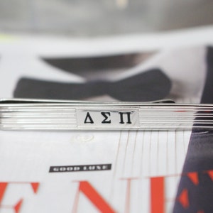 Delta Sigma Pi Tie Clip // ΔΣΠ Accessories // Gifts for Him // Fraternity Gifts // Greek Letter Gifts // Greek Life  // Go Greek // Tie Clip