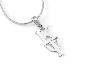 Kappa Psi Sterling Silver Lavaliere Pendant // Fraternity Jewelry // Fraternity Gifts // Fraternity necklace // Big and Little gifts