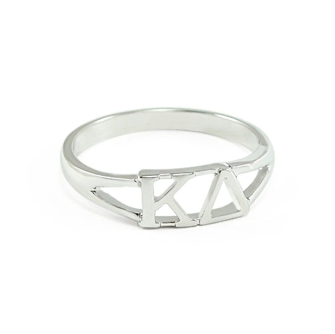 Kappa Delta Sterling Silver Ring// ΚΔ Sorority Jewelry // Initiation
