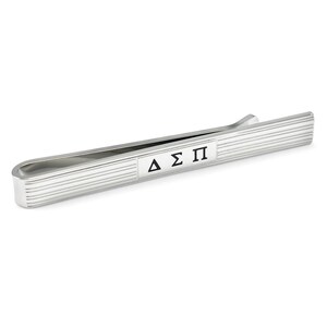 Delta Sigma Pi Tie Clip // ΔΣΠ Accessories // Gifts for Him // Fraternity Gifts // Greek Letter Gifts // Greek Life // Go Greek // Tie Clip image 2