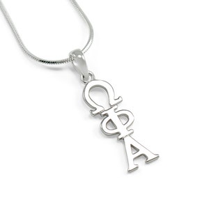 Omega Phi Alpha Sterling Silver Lavaliere // Sorority Gifts // Big & Little Gifts // Sorority Lavalier // Greek Accessories // Gifts for Her