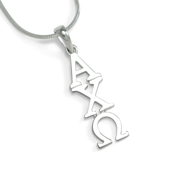 Alpha Chi Omega Sterling Silver Lavaliere Pendant // AXO Sorority Jewelry // Sorority Gifts // Sorority necklace // Big and Little gifts