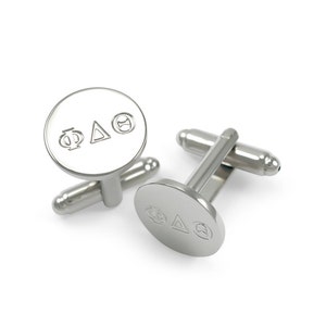 Abotoaduras de fraternidade Phi Delta Theta // ΦΔΘ Fraternidade // Presentes de fraternidade // Presentes para ele // Presentes com letras gregas // Acessórios de fraternidade