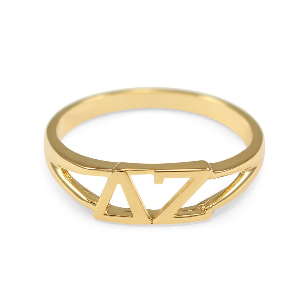 Delta Zeta Sunshine Ring Vergoldet // Sterlingsilber // Sterlingsilber Ring // Unikat Schmuck // Unikat Schmuck // Unikat Unikat