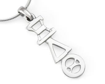 Xi Delta Theta Sterling Silver Lavaliere Pendant // Sorority Jewelry // Sorority Gifts // Sorority necklace // Big and Little gifts