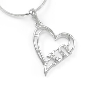 Chi Omega Sorority Heart Pendant with CZ diamonds // ΧΩ Sorority // Sorority Gifts // Jewelry // Heart Necklace // Sorority Merchandise