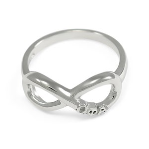 Omega Phi Alpha Sterling Silver Infinity Ring // ΩΦΑ Sorority Jewelry // Sorority Ring // Gifts for Her // Sorority Gifts // Graduation Gift