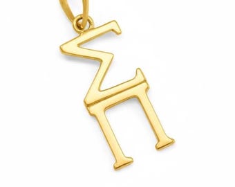 Sigma Pi 14k Solid Yellow Gold Pendant // ΣΠ Fraternity // Sigma Pi Jewelry // Brotherhood Gifts // Solid Gold // Real Yellow Gold Necklace
