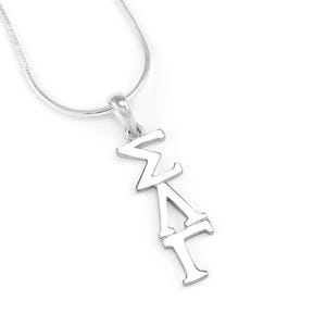 Sigma Lambda Gamma sterlingzilveren lavalier hanger // vrouwenclub sieraden // vrouwenclub geschenken // vrouwenclub ketting // grote en kleine cadeaus