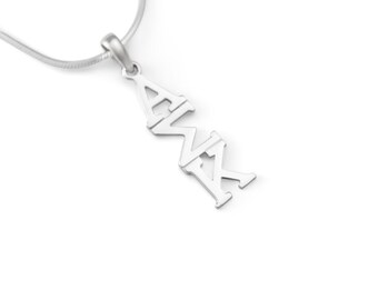 Alpha Sigma Kappa Sterling Silver Lavaliere Pendant // AΣK Sorority Jewelry // Sorority Gifts // Sorority necklace // Big and Little gifts
