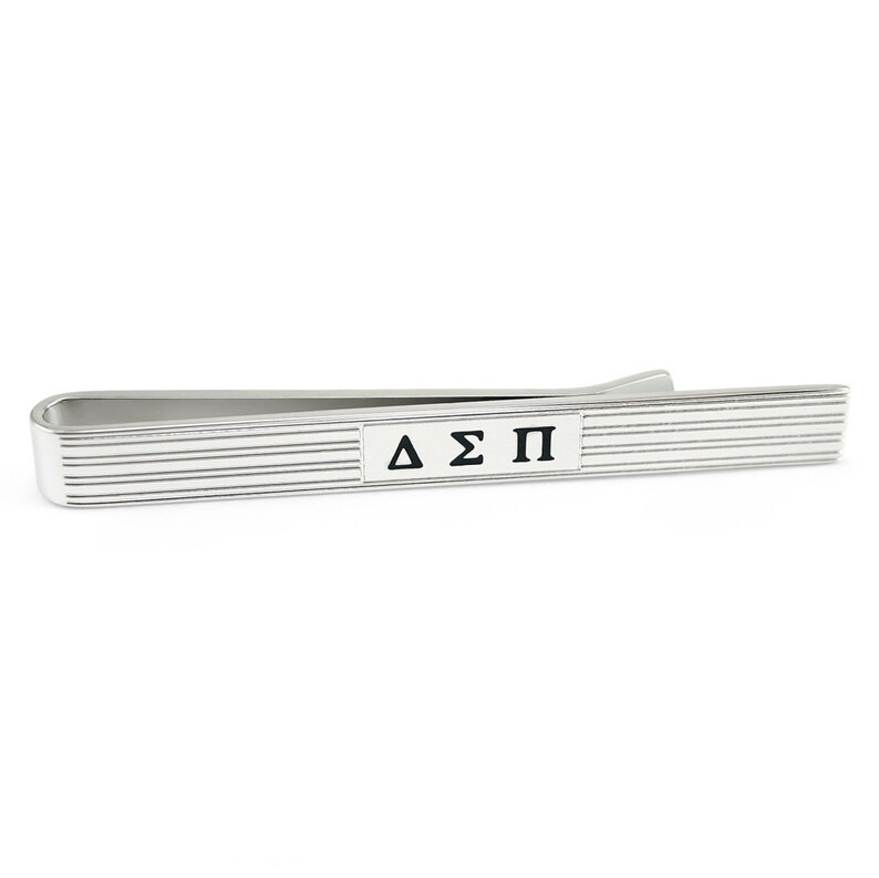 Delta Sigma Pi Tie Clip // ΔΣΠ Accessories // Gifts for Him // Fraternity Gifts // Greek Letter Gifts // Greek Life // Go Greek // Tie Clip image 4