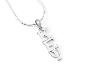 Kappa Epsilon Psi Sterling Silver Lavaliere Pendant // Fraternity Jewelry // Fraternity Gifts // Fraternity necklace // Big and Little gifts