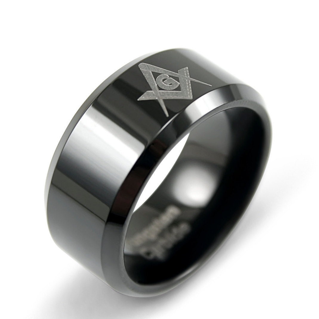 Tungsten store masonic ring