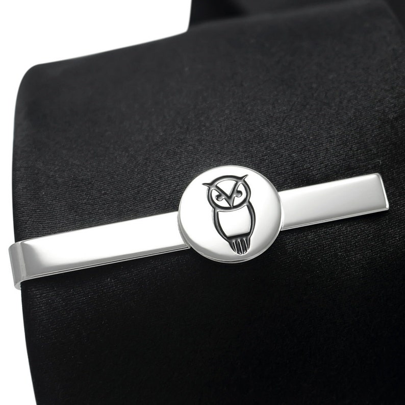 Owl Inspired Tie Clip Bar Gifts for Him Suit and Tie Accessories Tie Clips Mens Tie Clips Gifts for Men Father/'s Day Gifts
