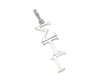 Omega Tau Anhänger // Kristall Anhänger // Kristall Schmuck // Echtgold 925 Sterling Silber