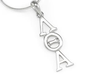 Lambda Theta Alpha Sterling Silver Lavaliere Pendant // Fraternity Jewelry // Fraternity Gifts // Fraternity necklace / Big and Little gifts
