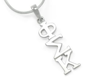 Phi Sigma Kappa Sterling Silver Lavaliere Pendant // Fraternity Jewelry // Fraternity Gifts // Fraternity necklace // Big and Little gifts