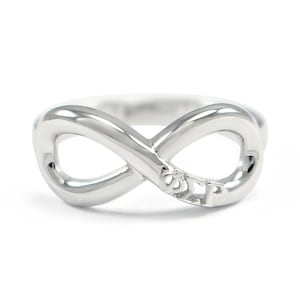 Phi Sigma Rho Sterling Silver Infinity Ring // Sorority Jewelry // Sorority Gifts // Big Sis Little Sis // Sorority Rings // Infinity Rings