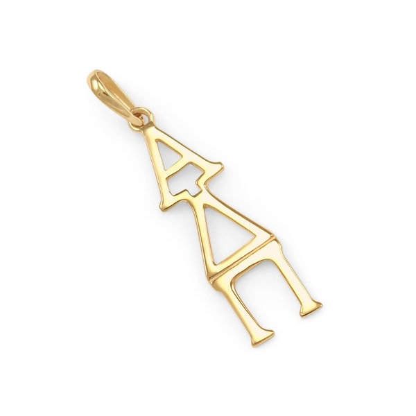 Alpha Delta Pi 14k Solid Gold Pendant // ΑΔΠ Sorority Jewelry // Sorority Gifts // Sorority necklace // Solid Gold // Real Gold // Lavaliere