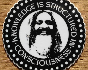 Knowledge Sticker - 3" Circle Die-Cut Vinyl Weatherproof Durable Sticker