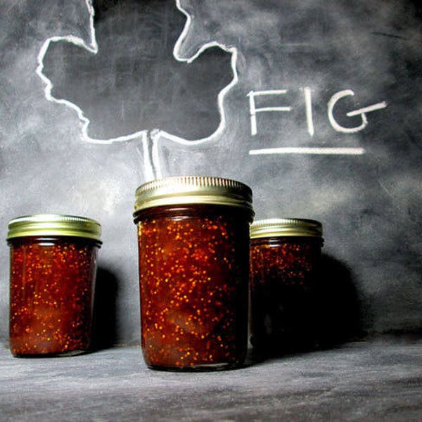 Tipsy Figs - Caramelized Organic Fig and Brandy Preserves - Handcrafted Small Batch Artisan Food Gift