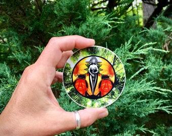 Rainforest Sticker - 3" Circle Vinyl Weatherproof Durable Sticker - Honor the Rainforest