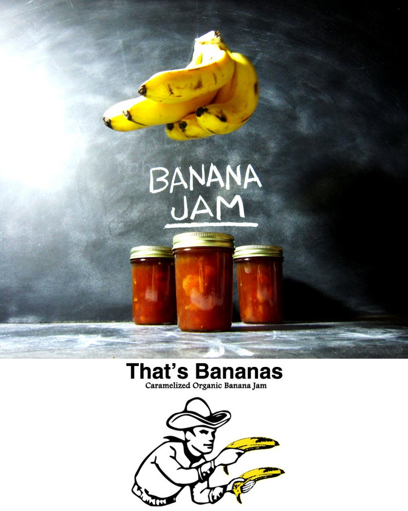 That's Bananas Caramelized Organic Banana Jam Handcrafted Small Batch Artisan Food Gift image 4