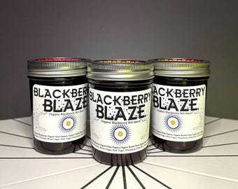 Organic Blackberry Ghost Pepper Hot Sauce - Gourmet Artisan Food Gift