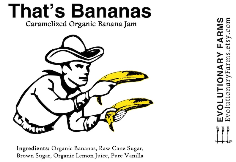 That's Bananas Caramelized Organic Banana Jam Handcrafted Small Batch Artisan Food Gift image 3