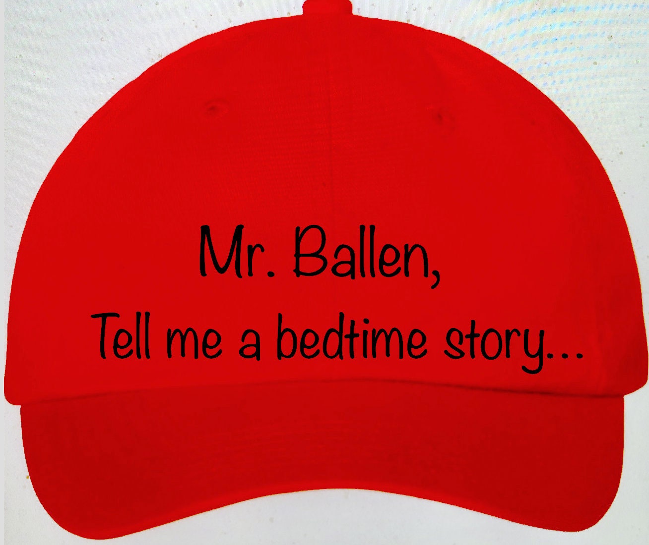 Mr. Ballen Backwards BallCap. MrBallen Tell me a bedtime Etsy