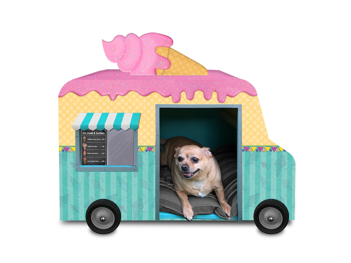 Ice Cream Truck Dog House/dog Camper/pet Camper/pet Etsy