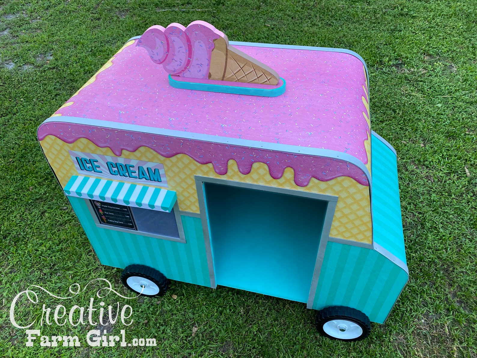 Ice Cream Truck Dog House/dog Camper/pet Camper/pet Etsy