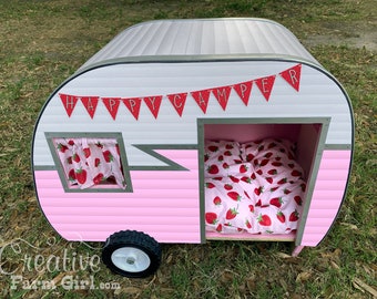 Dog Camper Strawberry Love