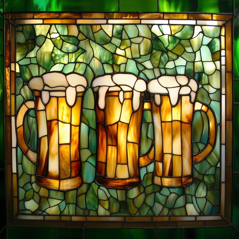 Stained Glass Beer Signs - Etsy