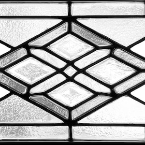 Premium fönsterfilm för färgat glas, anpassad storlek, klar - diamantformad traditionell