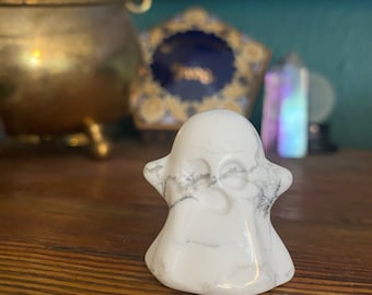 Howlite Halloween Ghost Gemstone Crystal