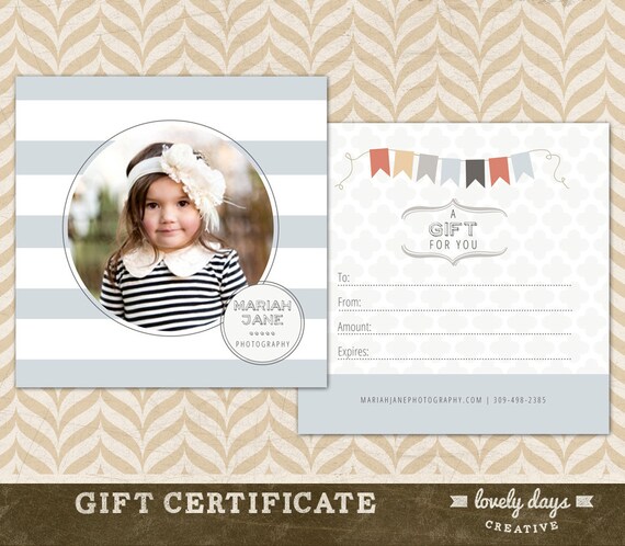 photography gift certificate template for photographers etsy gift certificate photography