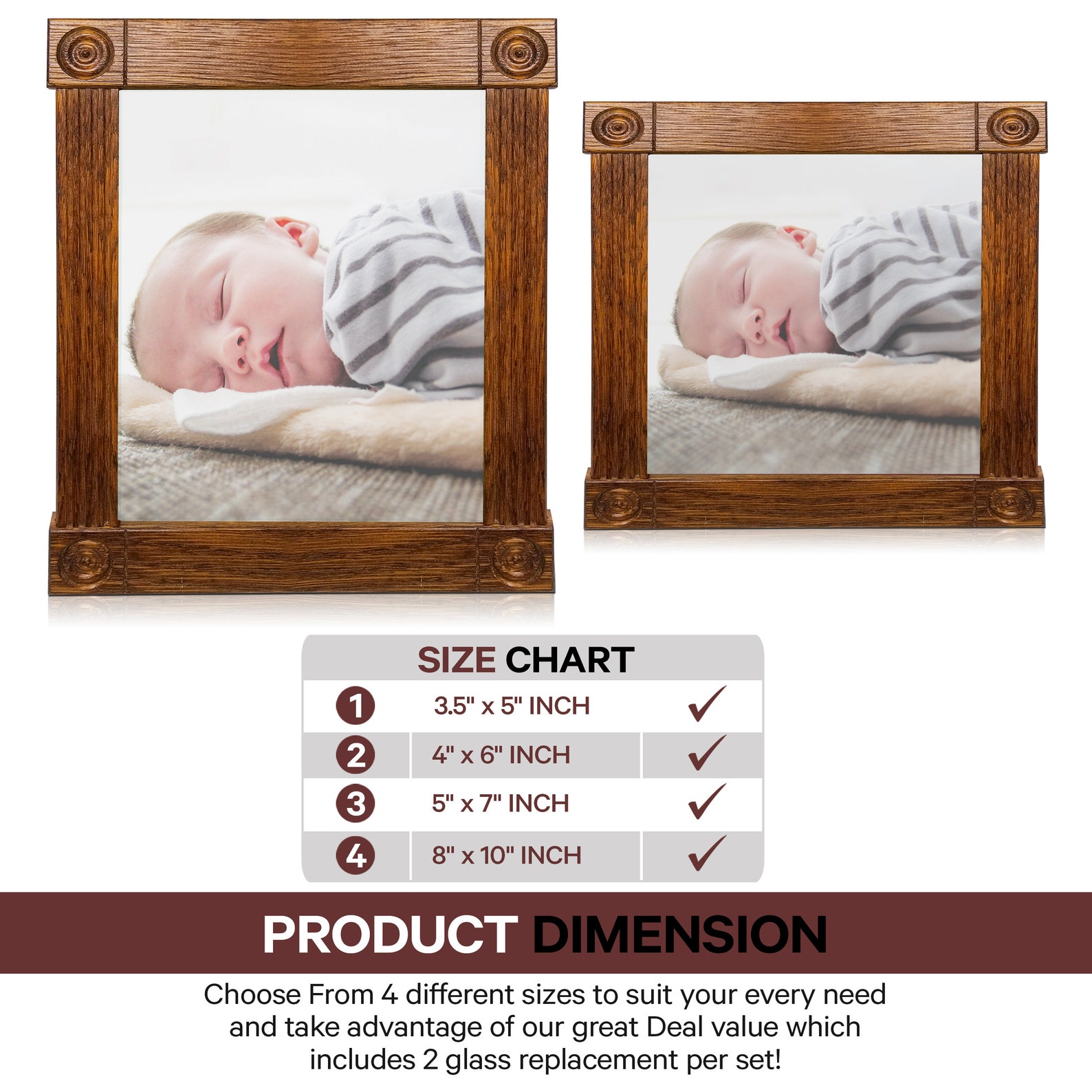 Picture Frames Glass Replacement 2Pcs Set 1.77mm Picture Etsy