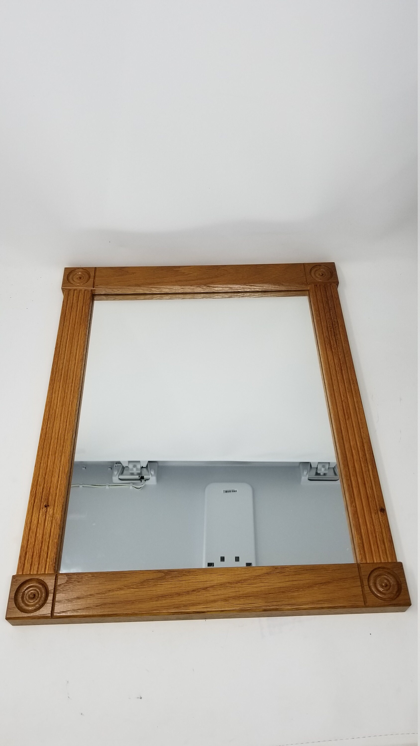 11x14 Mirror Glass Rosette Wall Solid Wood Picture Frame Etsy