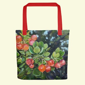 Tragetasche der gebürtigen hawaiianischen Ohelo Pflanze und Cousine der Blaubeeren! Ein perfektes Geschenk von Aloha aus Hawaii.