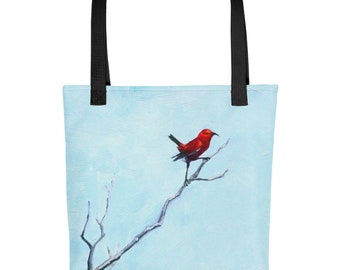Apapane on High Tote Bag