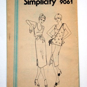 1979 out-of-print UNCUT sewing pattern pullover dress or tank top and skirt size 6-8 image 4