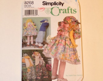 30" Doll, Bunny and Clothes, Simplicity Crafts Pattern, UNCUT out-of-print, 1990s