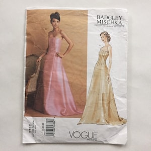 Badgley Mischka Women&#39;s Formal Gown - size 18/20/22 - sewing pattern UNCUT