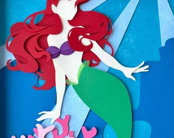 Disney's Little Mermaid: Ariel 11x14 inch Shadow Box