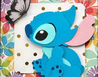 Disney's: Stitch 8x8 Shadow Box